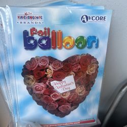Foil Heart Shaped Valentines Day Ballon’s