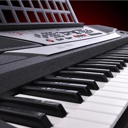 Musical Electronic Keyboard 61 Keys Instrument Black - Music Equipment Supplies - Spring Sale