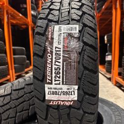 4 New LT265/70R17 Finalist A/T tires with free Installation 265-70-17