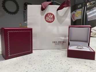 Helzberg Lab-Created White Sapphire Ring in Sterling Silver