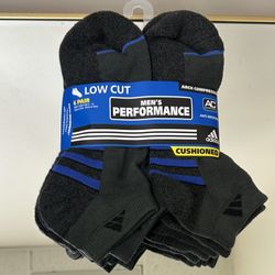 Adidas 6pairs Unisex Crew Socks, New