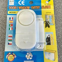 Indoor Adhesive Door/Window Alarm -New