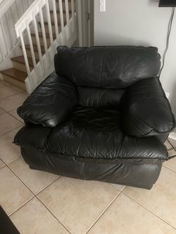 Black sofa chair