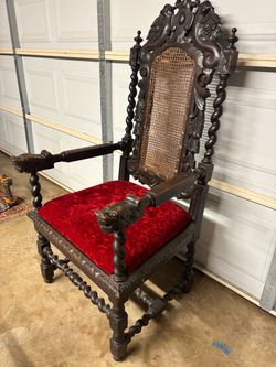 Early 1800’s Spanish throne chair