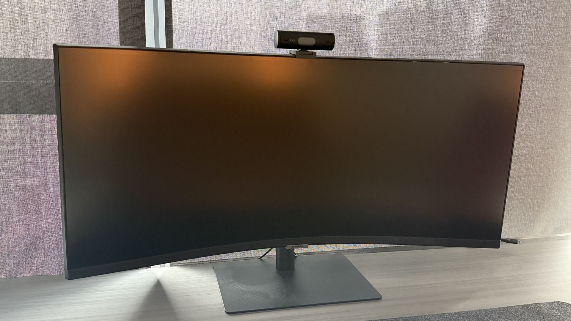 34” Samsung Curved Monitor and Webcam