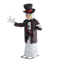 💀6.5ft Animated Halloween Snarling Snowman - Home Depot Giant - NEW IN BOX 💀