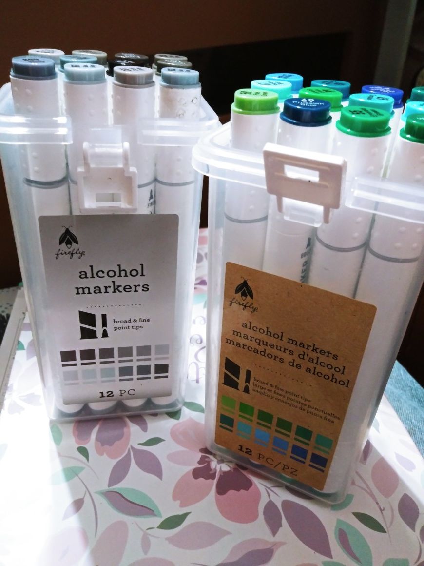 (X2) 12 Count Firefly Alcohol Copic Markers