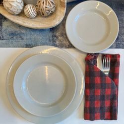 Homer Laughlin Porcelain Dinner PlateSet