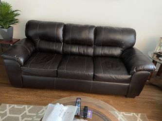 Chocolate brown sofa set