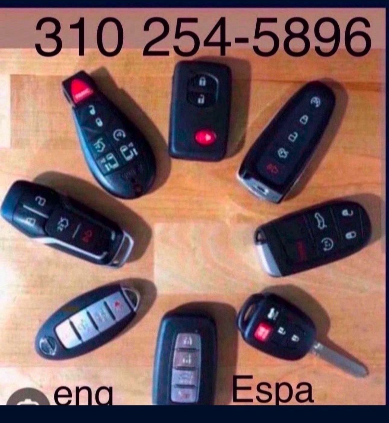 Llaves Keys Fobs Controles GM Nissan Infiniti Toyota Honda Dodge Jeep Chrysler Ford Lincoln Hyundai Kia
