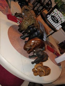 5 HEAVY STONE MADE OF ELEPHANT FAMILY 20 ALL FIRM PAID 60 JUST 1 LOOK MY POST ALL MUST GO ASAP OVER 4000+ ITEMS