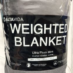 Weighted Blanket 12lb  Relieve stress & Anxiety. Gray NWT 