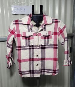 Gap Kids Plaid Shirt Jacket Size S (0484)