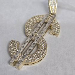 14kt Gold $ Charm 