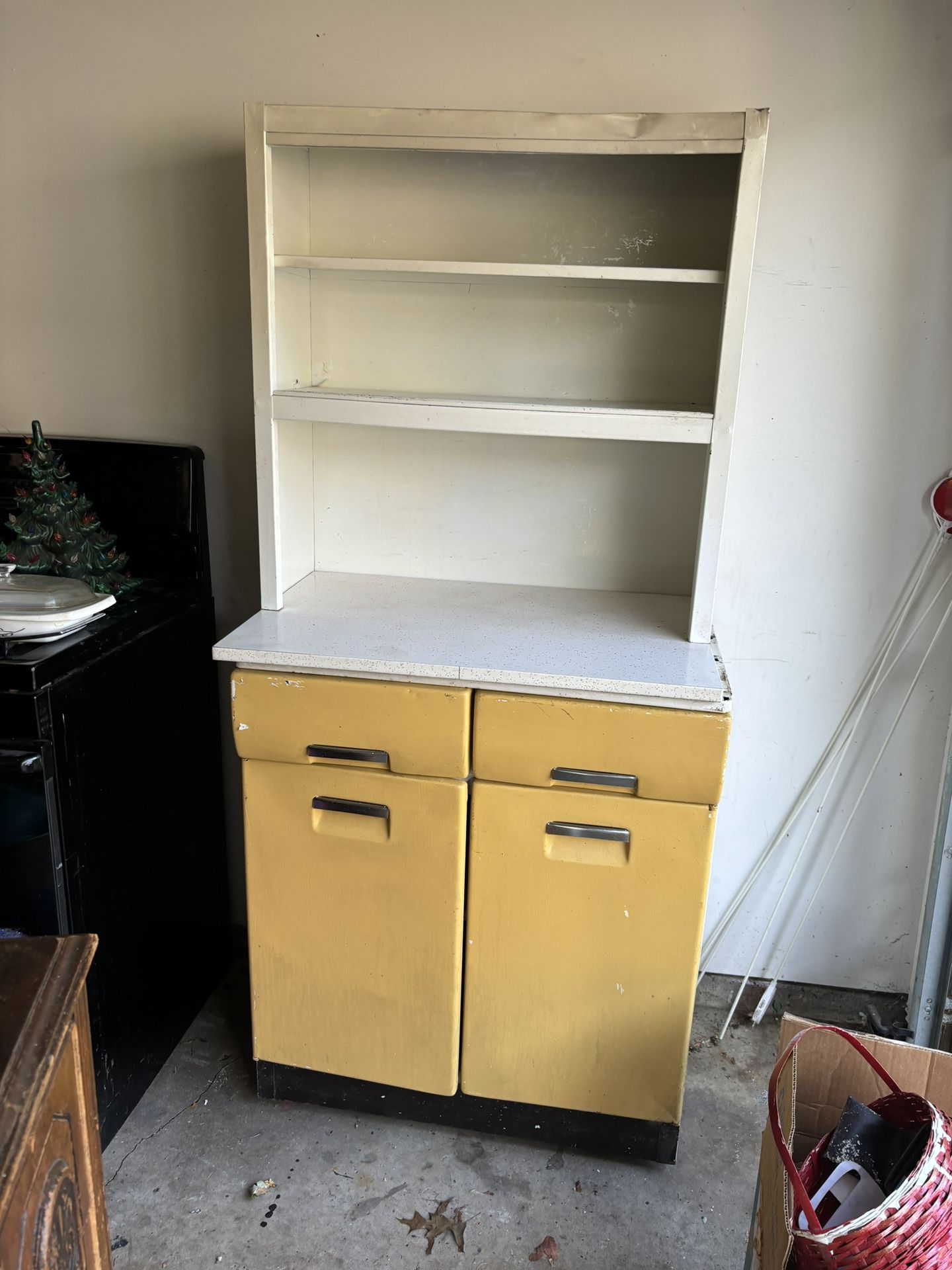 Vintage Metal Pantry Cabinet