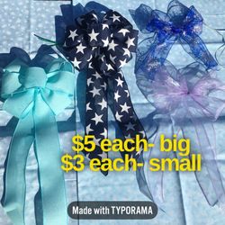 New Wreath Bows- Handmade 