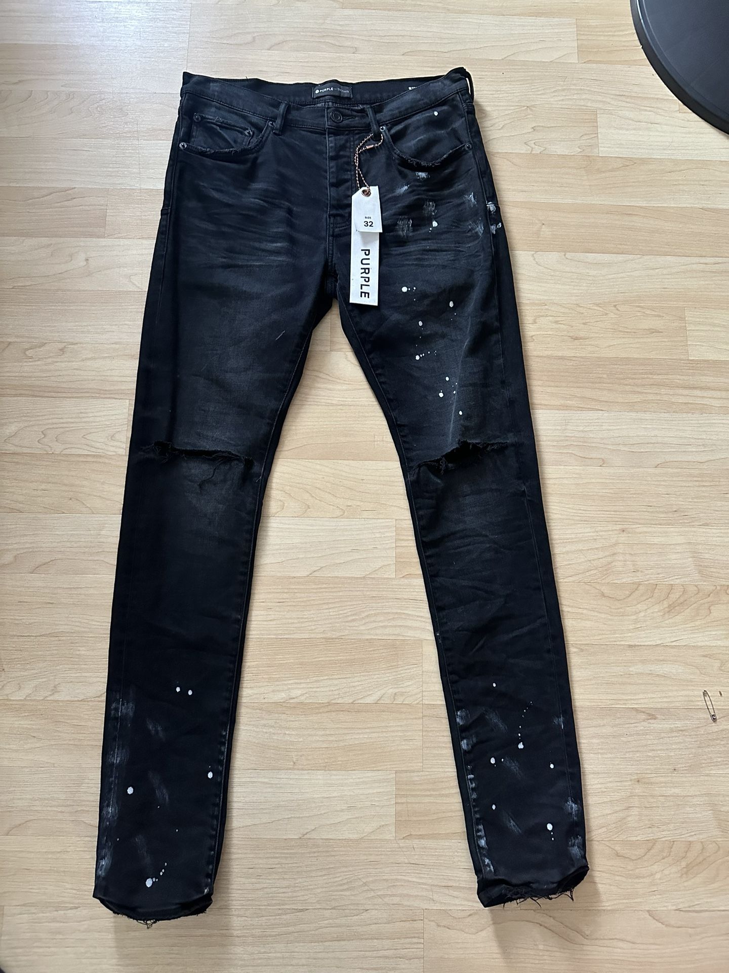 purple jeans