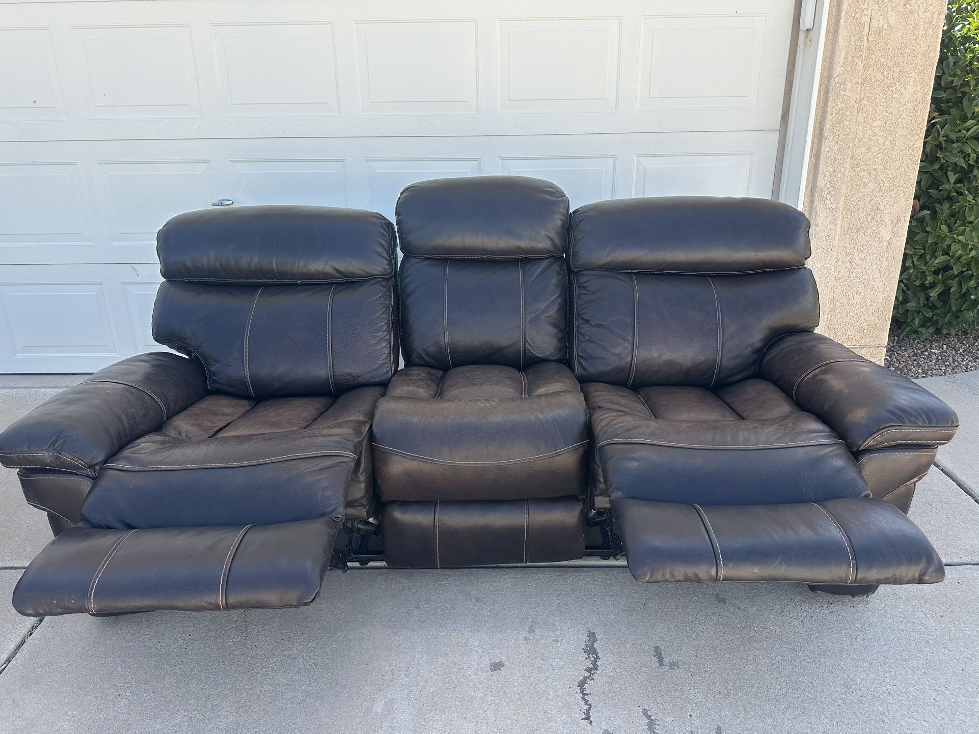 Recliner Leather Sofa