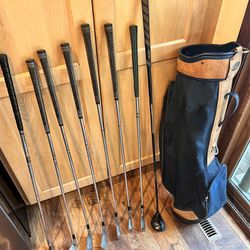 Set of Golf Clubs and Ajay Golf Bag