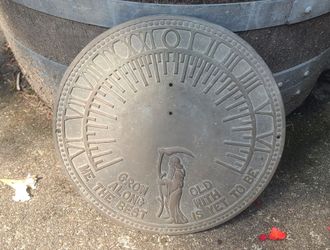 Flora & Fauna Brass Sun Dial