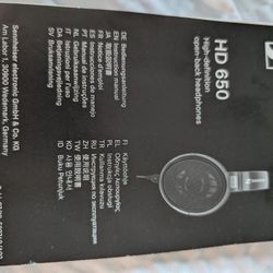 Sennheiser HD 650 High Resolution Headphones 