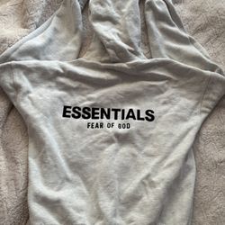Fear of God essentials hoodies (black & light oat)