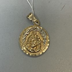 14k Gold Religious Pendant ( Double Sided )