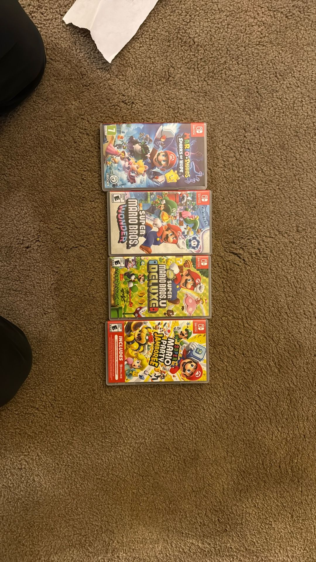 🎮 Nintendo Switch Mario Game Bundle – 4 Hits – Excellent Condition