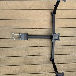 Heavy Duty Triple Monitor Stand- Black