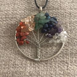 Chakra Healing “Tree Of Life” Stone Necklace
