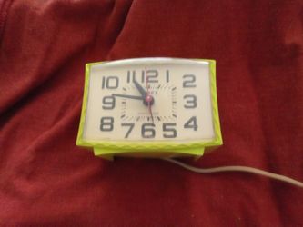 Timex easy reader light up antique clock 1950's
