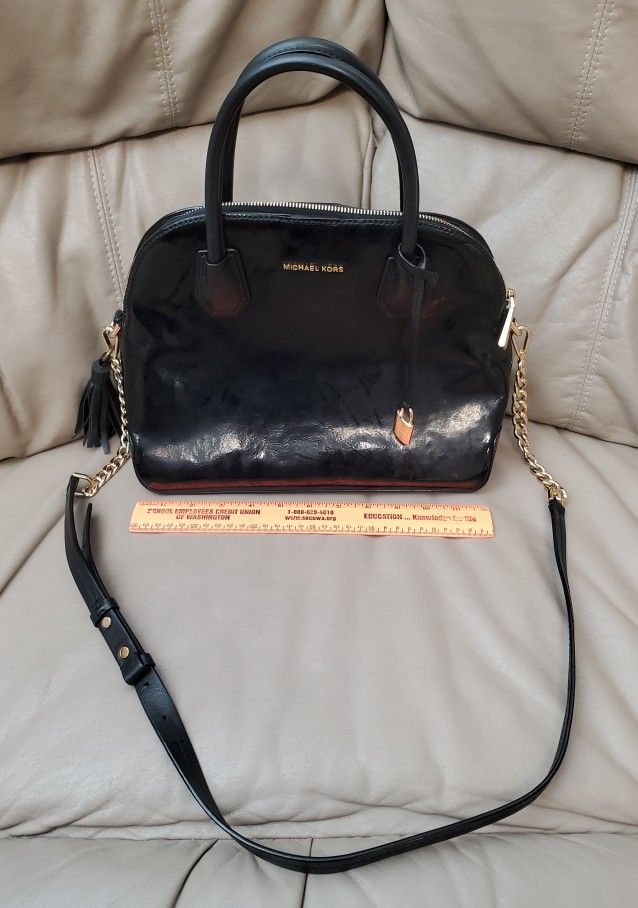 Michael Kors Black Patent Leather Purse