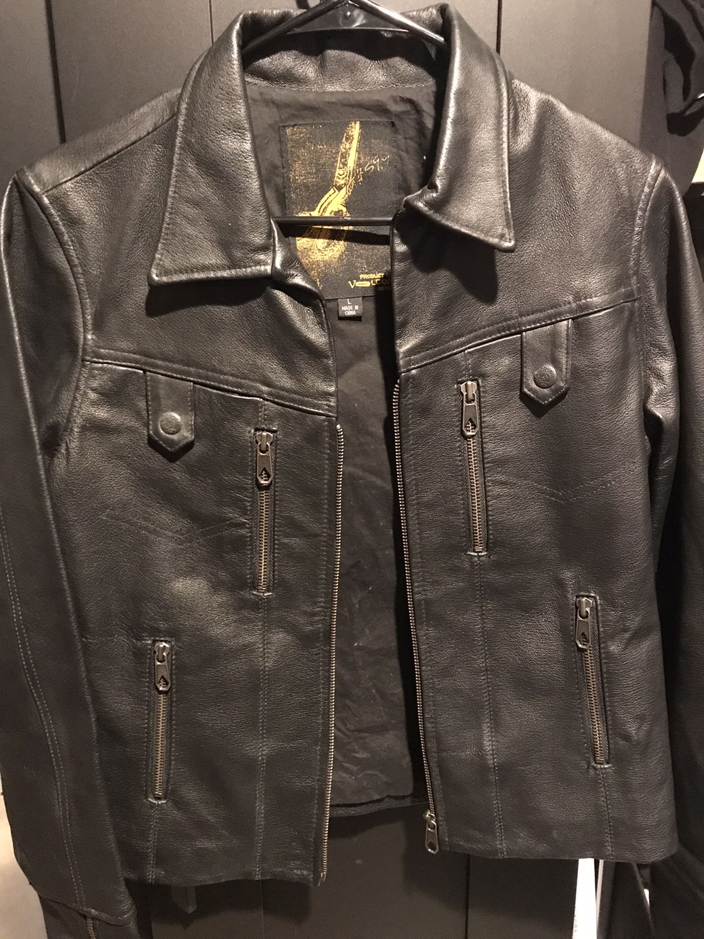 Womens Volcom Leather Jacket