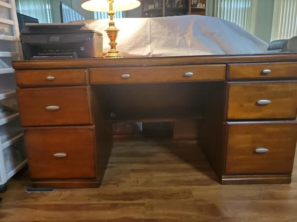 Executive Desk -Length 61 inches. Height 30 in. Width 27 in