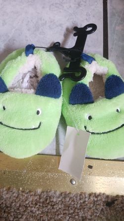 New with tags lil monster slippers size 5