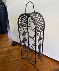 Vintage floral wine rack