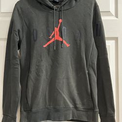 Jordan Jumpman Long Sleeve Black Hoodie - Size Small - GUC