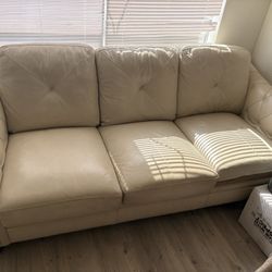 Tan Leather Couch