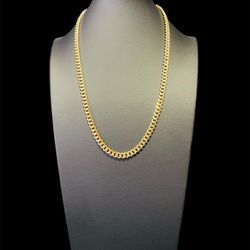 22” 10K Miami Cuban Link Necklace 