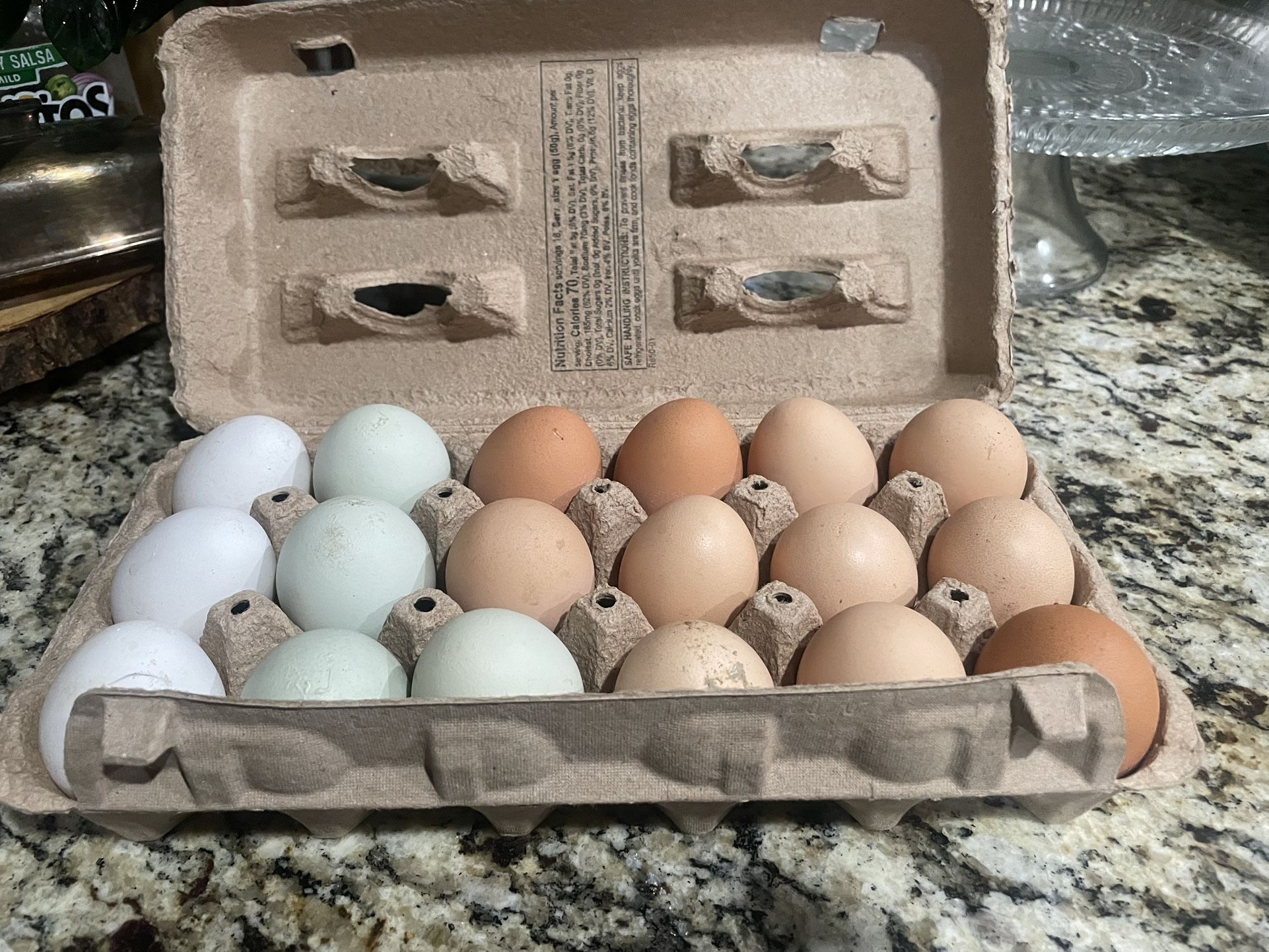Organic Home Raised Eggs