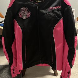 ScorpionEXO Verano Women's Textile Sport Motorcycle Jacket (Pink, XL)