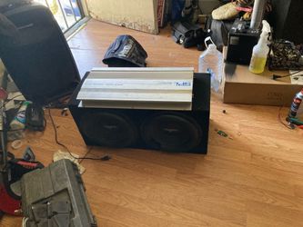 Spl amp and speaker box with two 12 inch woofers