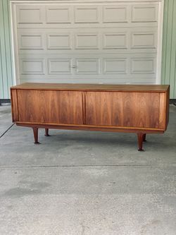 Restored Mid Century Teak Credenza by Bernhard Pederson & Son