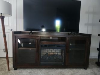 TV Stand with Electric Fireplace Insert