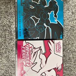 Pokemon Center Black Bolt & White Flare ETBs