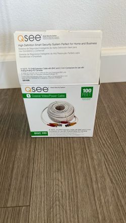 📹 Q-See 100-Foot Coaxial Video/Power Cable – New in Box