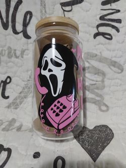 Hang Up" Glass Tumbler 16 oz