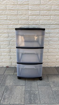 Sterilite 3 Drawer Plastic Storage Unit
