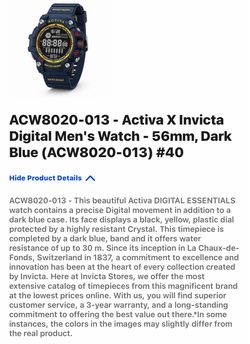 Invicta Activa X men’s 56 mm watch