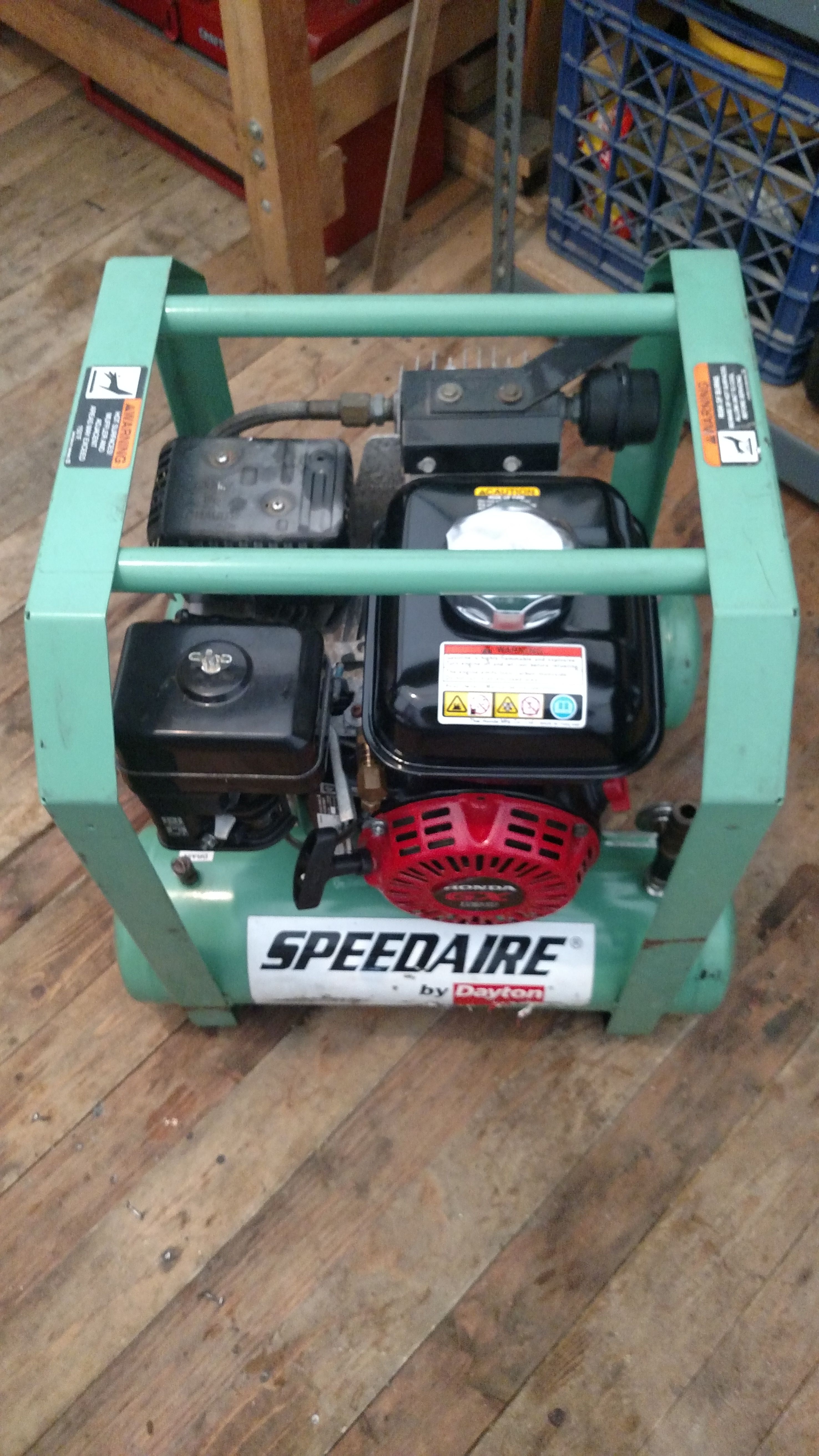 Speedaire Gas powered air compressor